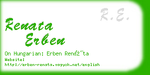 renata erben business card